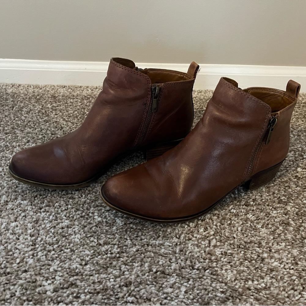 Lucky Brand Leather Ankle Booties